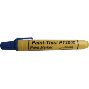 Blue paint marker